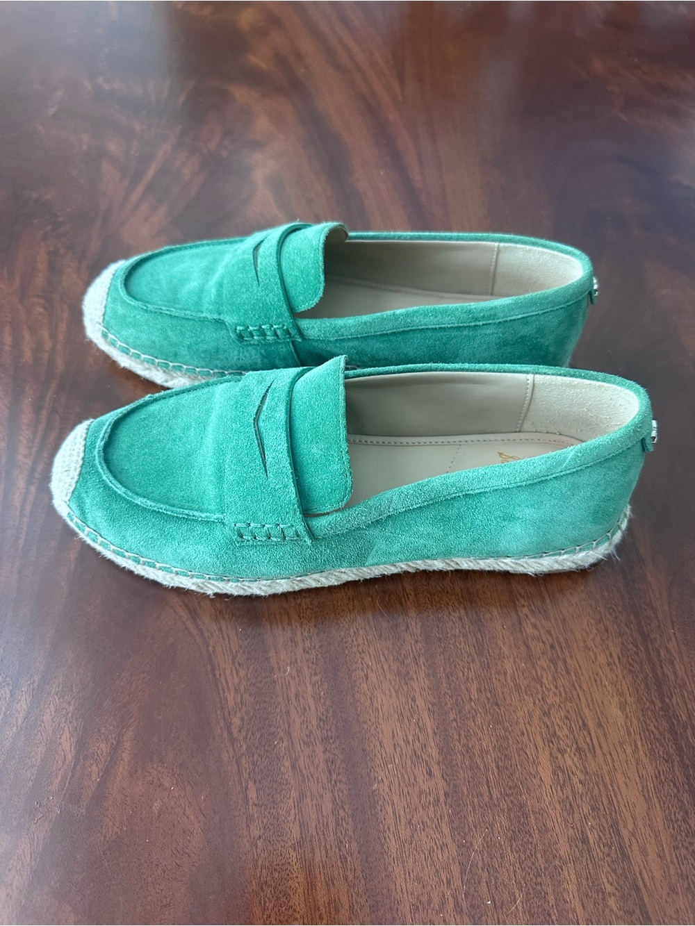 Sam Edelman KAI ESPADRILLE FLAT LOAFER in green size 7 - Picture 7 of 8